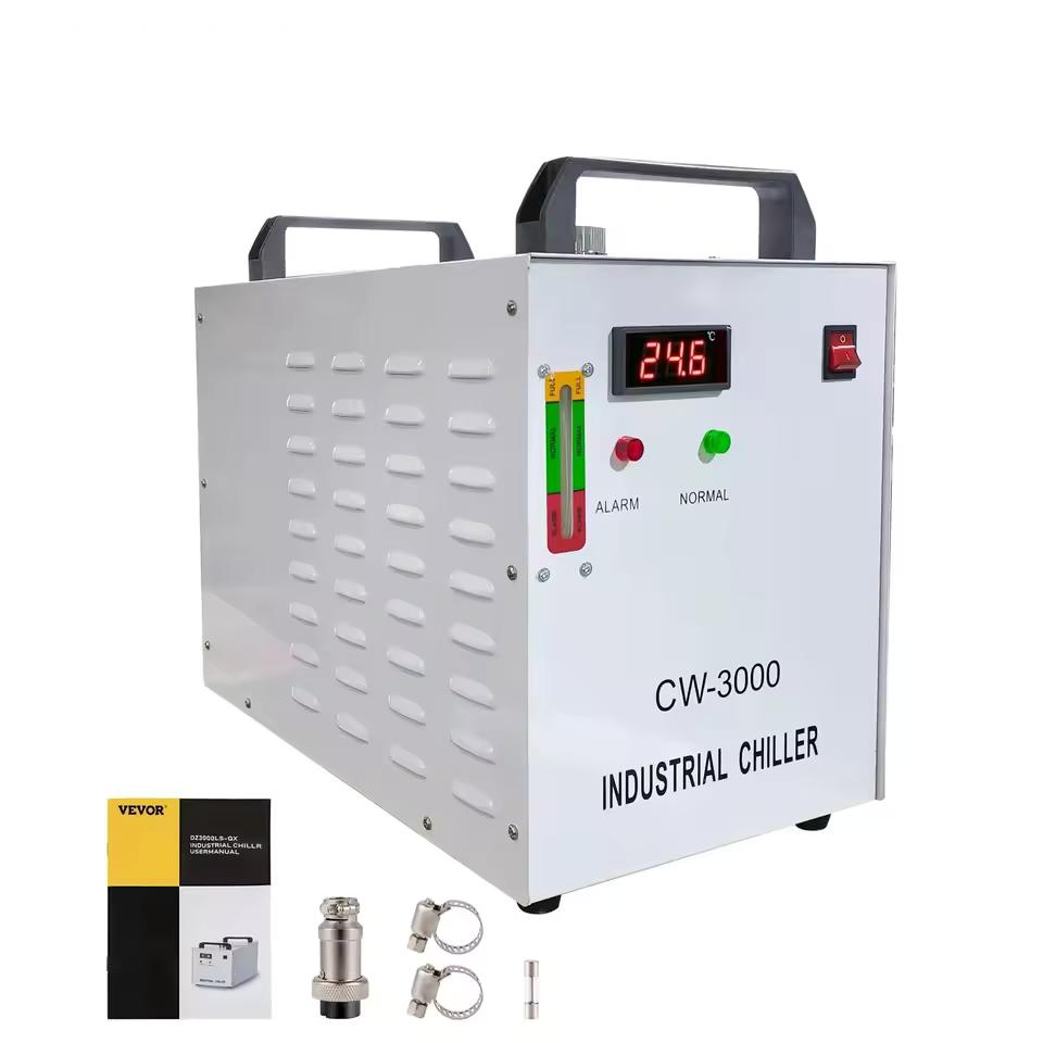 50-150W CO2 Lazer Kesim Kazıma Makinesi için CW-5200 Su Soğutucu
