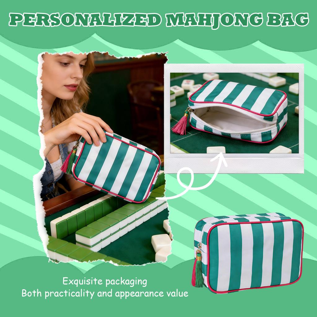 Bolsa de Armazenamento de Mahjong Listrada