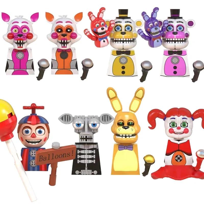 Ungiftig @Gg1001 Anime Cartoon Modellsteine Schrecklicher Thriller Mini Kompatibel Zusammenbau Puzzle Spielzeug Bausteine Kinder Geburtstagsgeschenke