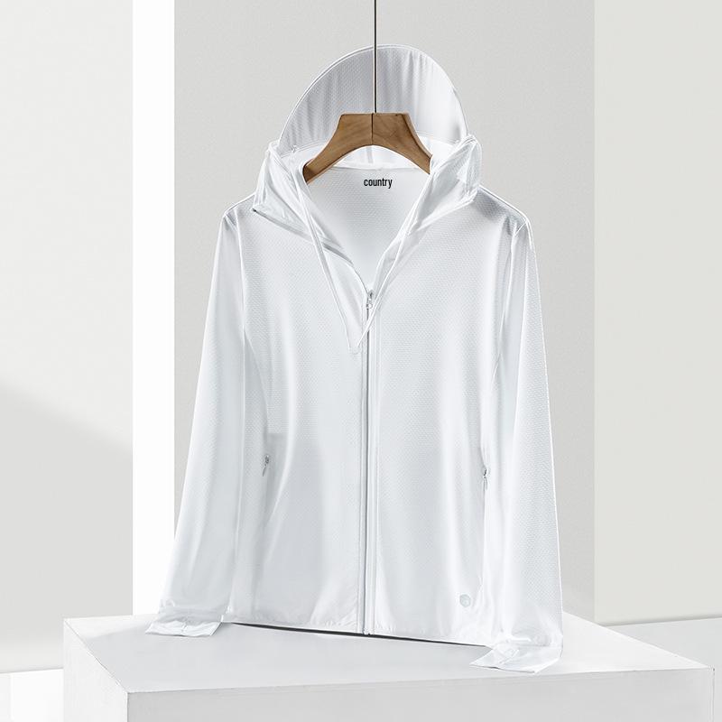 

Unisex Detachable Brim UV Protection Breathable Ice Silk Jacket for Sun Protection and Fishing 2XL