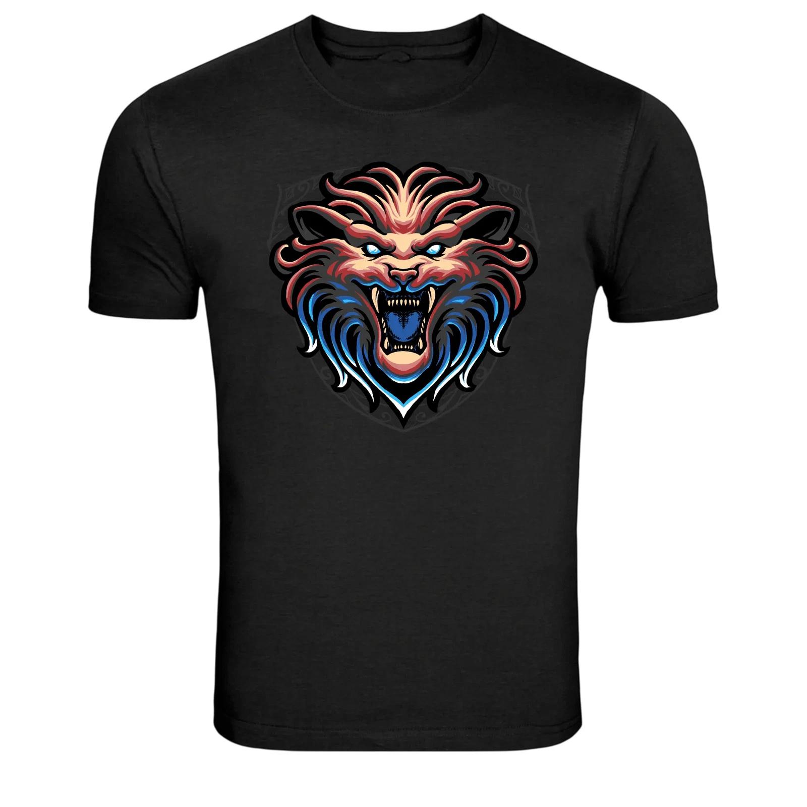 Angry Wolf Head Predator Animal Graphic T Shirt M