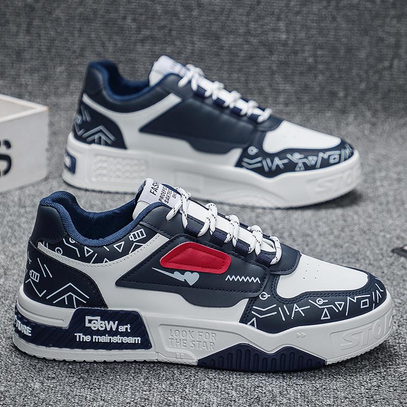 

Новые мужские классические модные низкие кроссовки для скейтбординга на толстой подошве, удобные кроссовки для баскетбола на мягкой подошве 39 синий