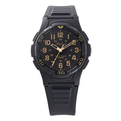 [Q&Q] Men's Analog Watch, Water-Resistant, Urethane Band, Model V31A-501VK, Black