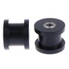 Double Bearing H Groove Flat Bottom Groove Wheel Width 25 Nylon Roller Guide Wheel Moving Pulley H6/H8/H10*50*40