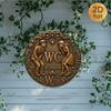 שלט פח ברזל וינטג' WC שירותים עגול מתכת קישוט קיר חדר אמבטיה בר פאב