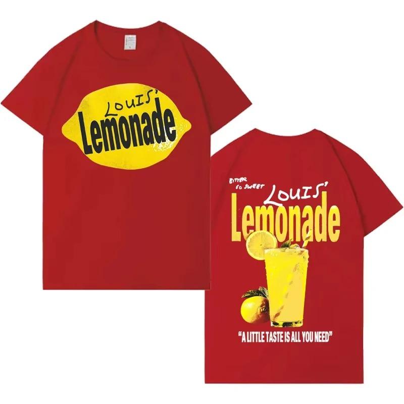 Rapper Louis Tomlinson Lemonade Tour Hip Hop T Shirt Men's Fashion Short Sleeve T-shirt Fans Pop Streetwear Teenagers