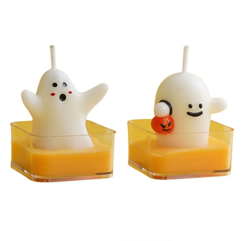Halloween Ghost Pumpkin Candle Spooky Cute Tea Candles Festival Party Home Decorations Gifts Multi-styles
