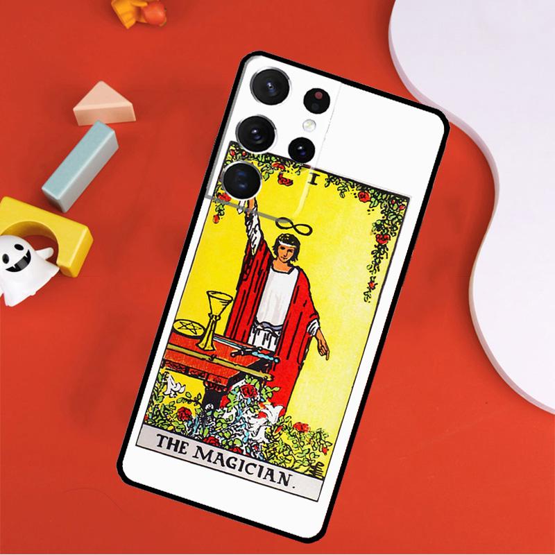 Tarot Card Astrology Sun Moon Lover Phone Case For Samsung Galaxy S25 Ultra S24 Ultra S9 S10 S20 S21 S22 S23 Plus S24 FE Cover