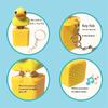 Duckling Quack Fidgety Toy, Duck Keyboard Keycap Regulator Rattle Button Decompression Sound Keychain Decorative Ornament