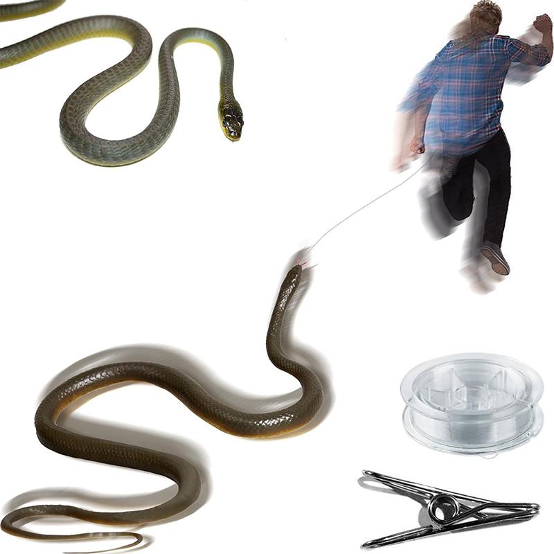 Outdoor Games Snake Prank With String Clip Snake On A String Prank That Chase People Toy Funny Spoof Gift