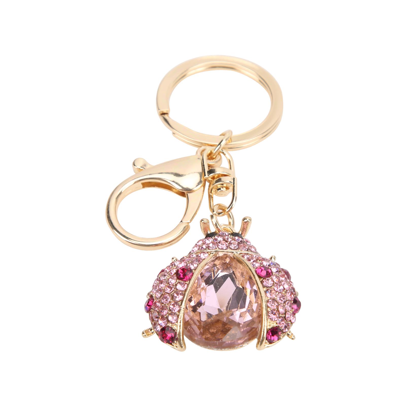 

Брелки для ключей в виде божьей коровки, милые аксессуары для сумочек и рюкзаков, брелки для женщин в виде животных