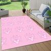 Rosa Panther Flanellmuster Quadratischer Teppich, Läufer, Teppich für Wohnzimmer Schlafzimmer Sofa Spielzimmer Dekor, Rutschfeste Fußmatte