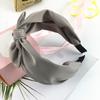 Damen Einfarbig Schleife Haarreif Haarband Breite Kante Stirnband Accessoires