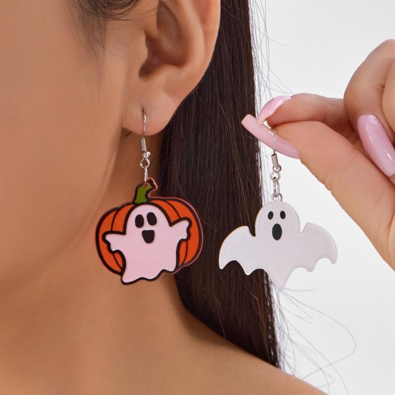 Stylish Acrylic Dangle Earrings For Costume Event Halloween Theme Accessories for Women Holiday Jewelry