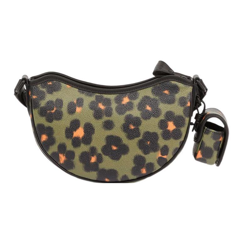 New KENZO Leather With Polyurethane Crossbody Bag, Shoulder Bag Women's Green FD52SA705B0150
