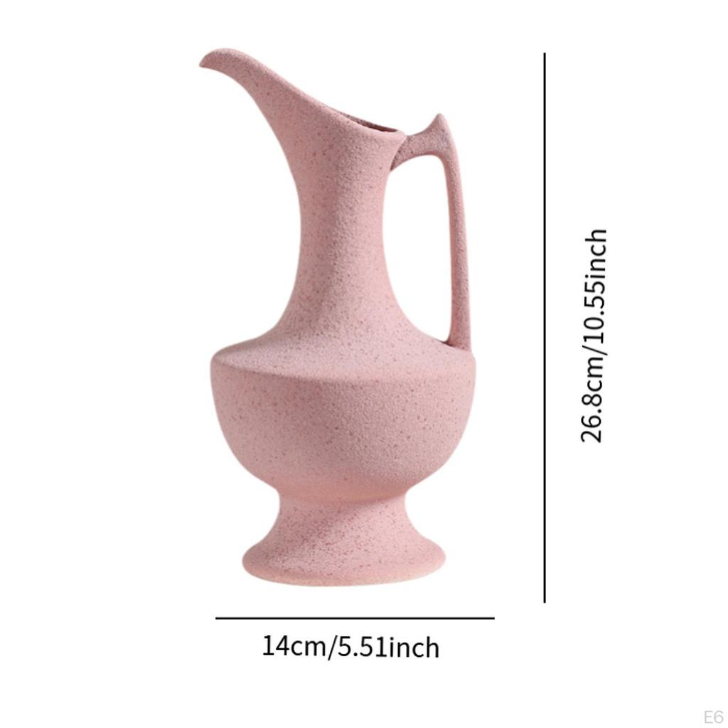 Flower Vase Decorative Table with Handles and Spouts Porcelain Water Pitcher Desktop