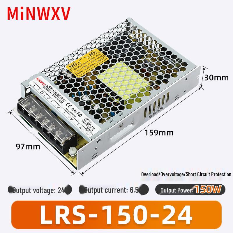 Ultra-thin LRS-150W Switching Power Supply, 12V/24V Industrial Monitoring Transformer