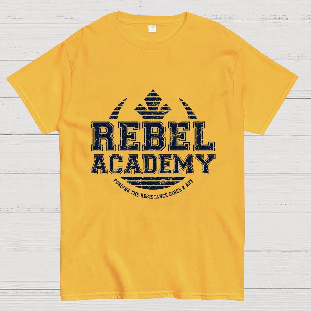 Rebel Academy Unisex 100% Cotton Summer Casual Cool Loose T-Shirt