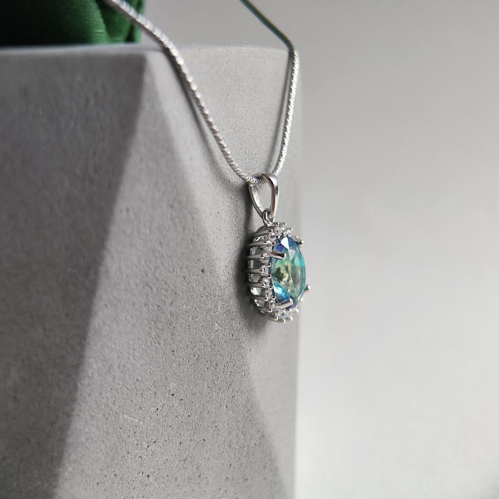 Серебряная подвеска с мистик топазом 2.113ct (2203889)