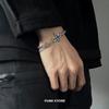 Hip Hop Zircon Dark Cross Bracelet For Man Woman Non Fading Titanium Steel Luxury Unisex Couple Bracelet Jewelry Cool Gift