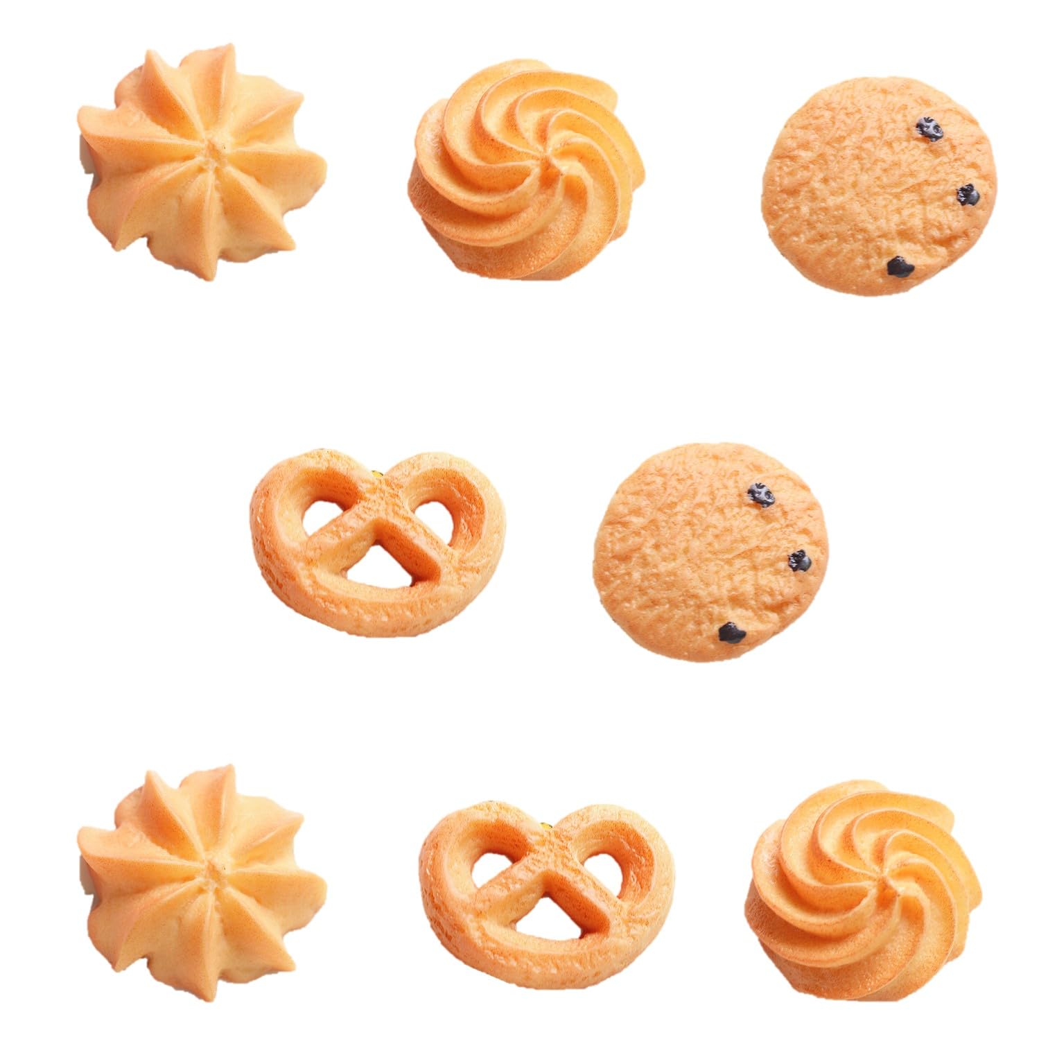 

EXDUCT Biscuit Cookie Food Lifelike 4 Set of 8 Samples, Models, Types,