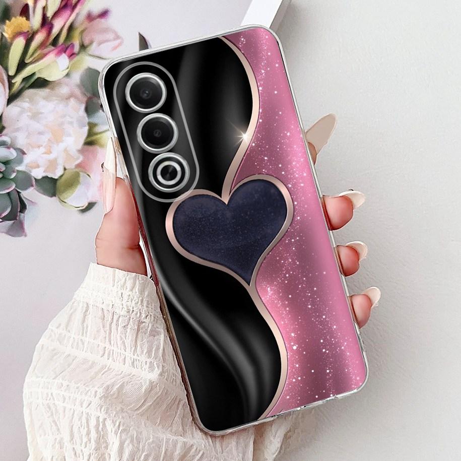 For OPPO K12x A80 Case 2024 New Fashion Love Heart Soft Silicone Back Cover For OPPO A3 Pro 5G CPH2639 A 80 K 12x CPH2667 Bumper