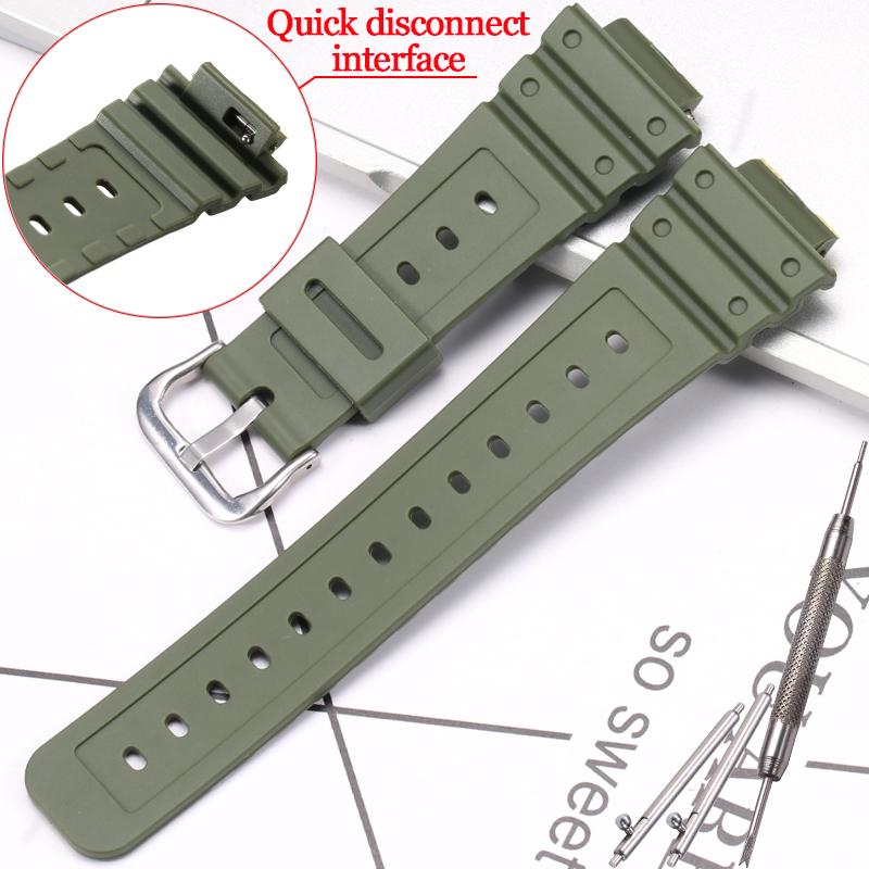 Rubber Strap Suitable For Casio  GA 2100 GA 2110 Men's Sports Waterproof Strap Watch Accessories Replacement Wristband
