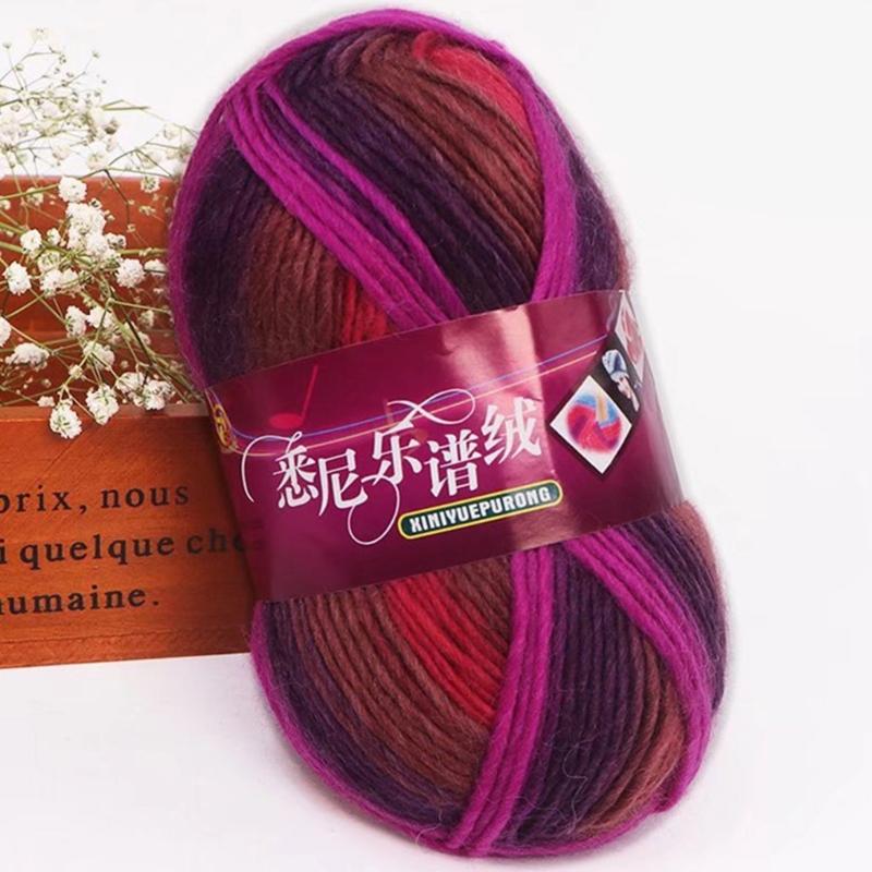 Rainbow Wool Yarn Bundle for Crafting Create Beautiful Scarves, Hats, and More