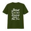 Herren Jesus ist der einzige Grund, warum ich es so weit geschafft habe Gott Religiös T-Shirt Schwarz 2XL Vintage Gewaschenes Oberteil Für Den Alltag