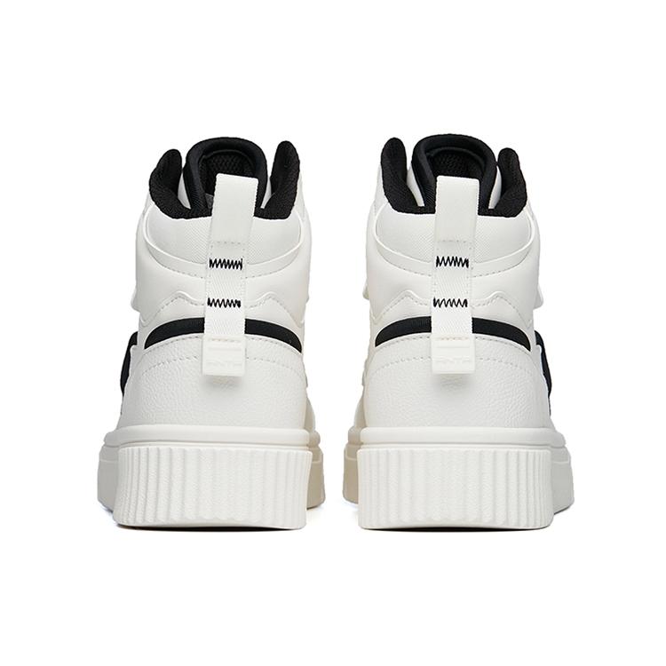 Anta Life Collection High top Skateboard Shoes Women's White Black 922248015-1