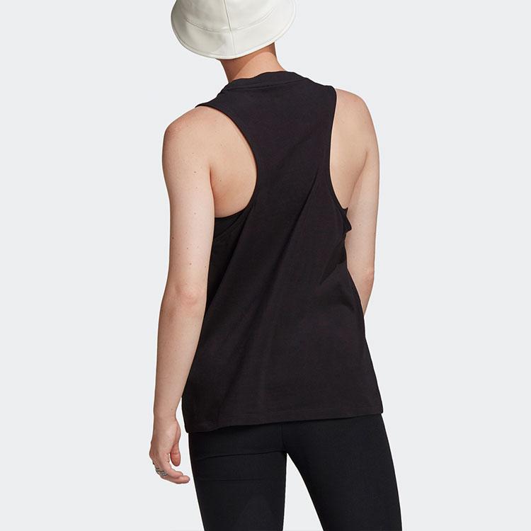 Adidas Originals Trefoil Casual Sports Breathable Sleeveless Tank Top Women tops Black GN2884