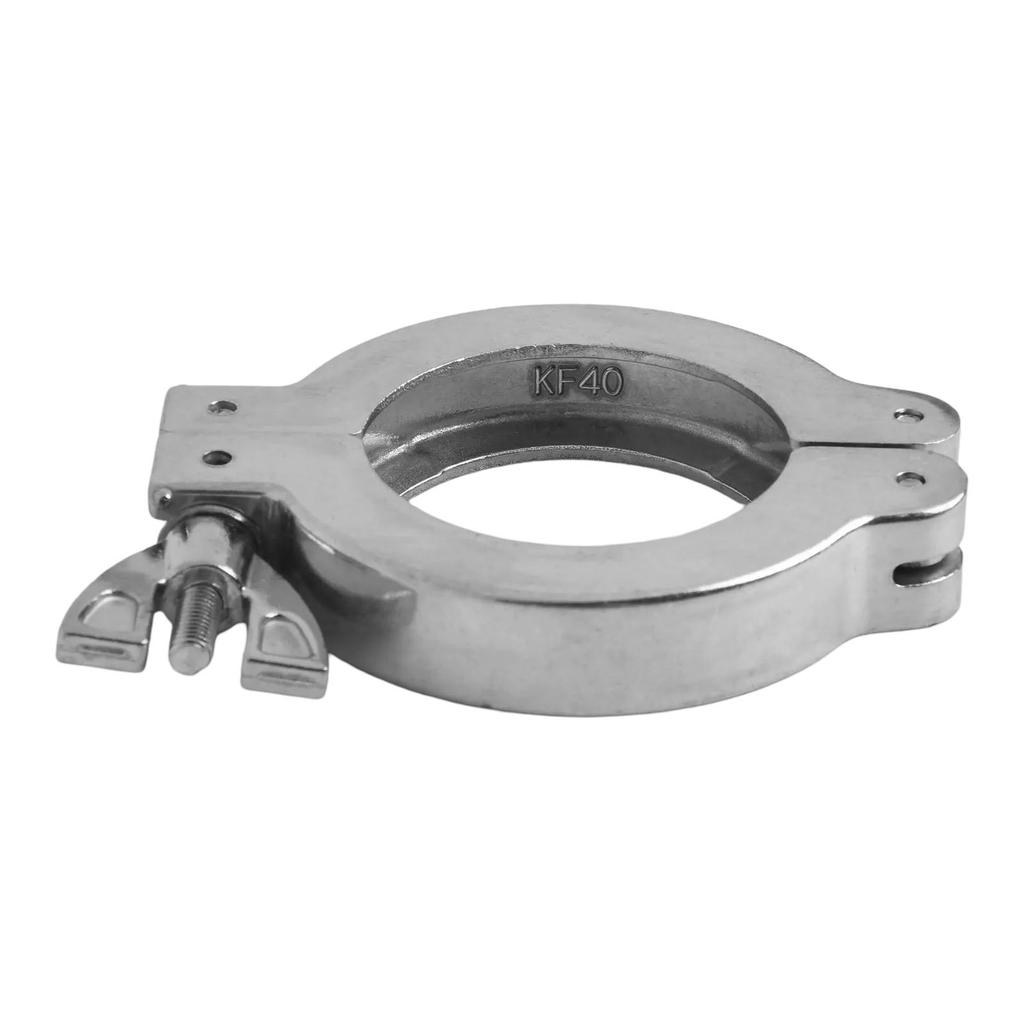 KF16KF50 Vacuum Clamp Aluminum Alloy Clamp with Bracket and Rubber Ring Featuring High Hardness and Resistant 316 Mesh