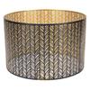 Metal Lampshade E14 E27 Iron Cylinder Shape Hollow Out Leaf Decorative Lamp Shade for Table Wall Ceiling Lamp Black and