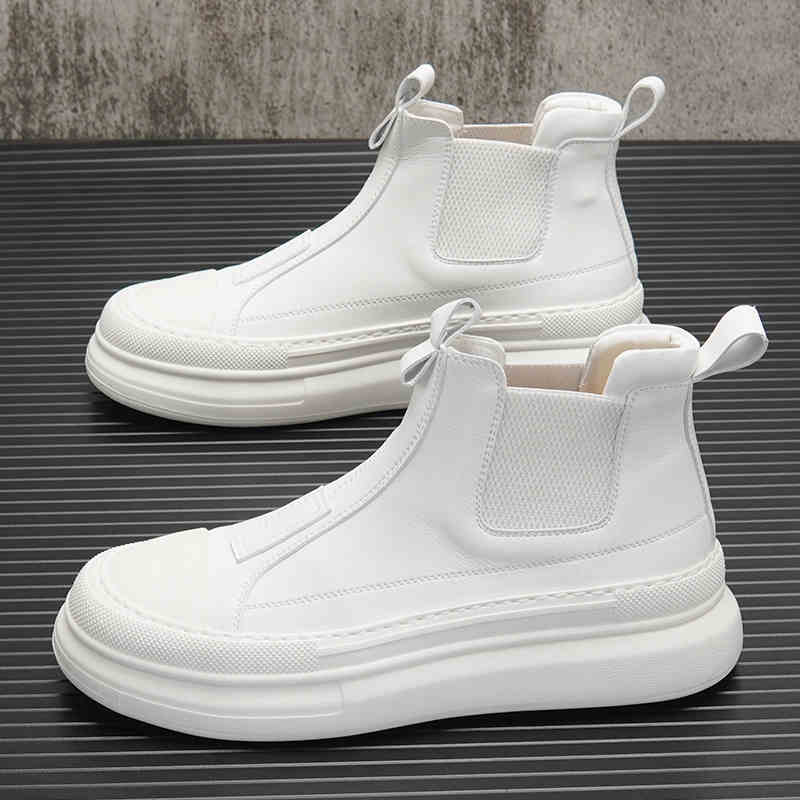 Fashion Winter New Fashion Ankle Boots Designer Men's All Match High Tops Causal Shoes Flats Moccasins Walking Sneakers Zapatos Hombre