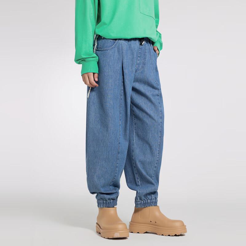 CROQUIS Men's 2023 Winter Loose Fit Denim Jeans