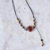 Retro Style Chinese Butterfly Clavicle Chain Adjustable Beaded Collar Chain Fashion Camellia Flower Ceramic Necklace