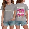 Korean Girl Group Kids Fashion Short Sleeve T-Shirt for Boys and Girls