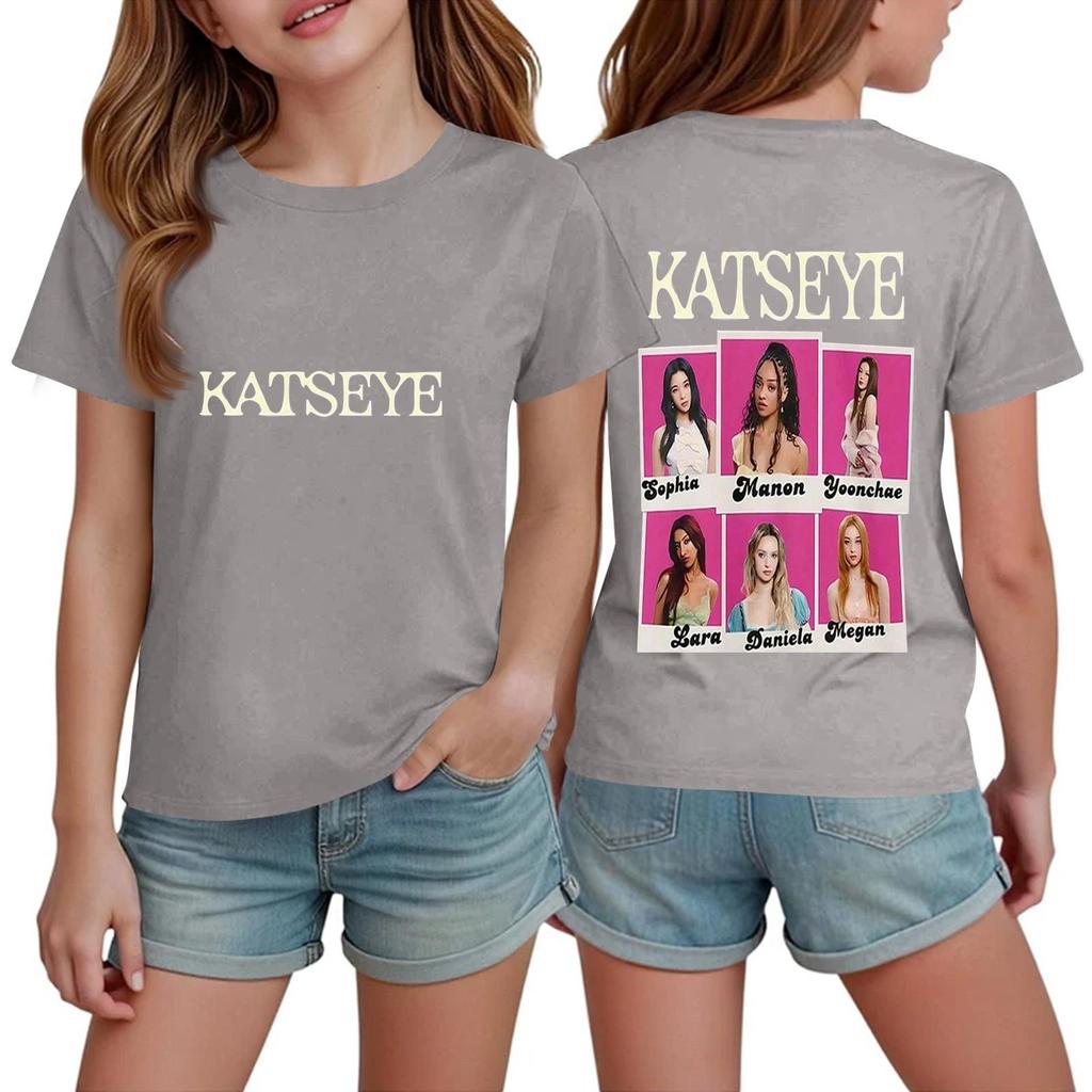 Korean Girl Group Kids Fashion Short Sleeve T-Shirt for Boys and Girls