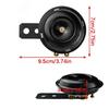 Universal Road Vehicle Horn Strong Metal Housing Easy Installation Electric Bike Horn Set for Motorcycles Scooters