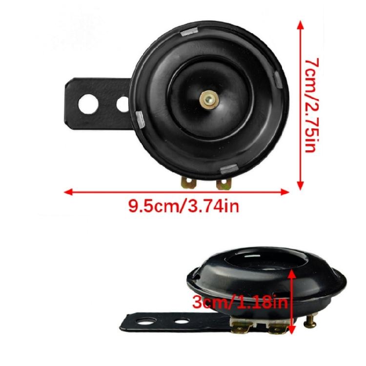 Universal Road Vehicle Horn Strong Metal Housing Easy Installation Electric Bike Horn Set for Motorcycles Scooters