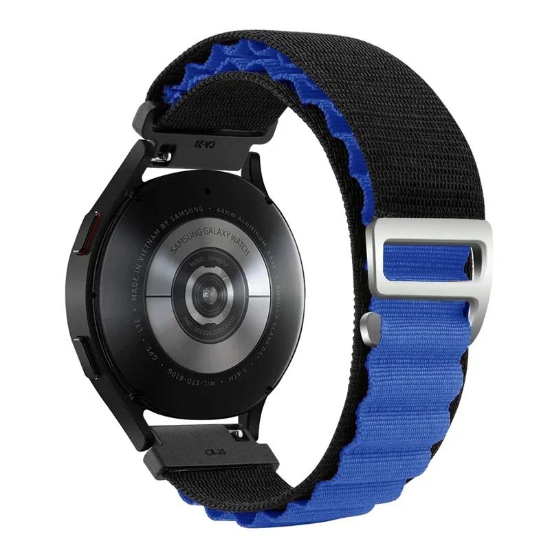 20 22mm Nylon Loop Strap For Xiaomi S4 S3 S2 S1Bracelet Correa For Samung Watch 6 5 4 Active 2 40 44  Sport GTS GTR 4 3 2e GT2 3