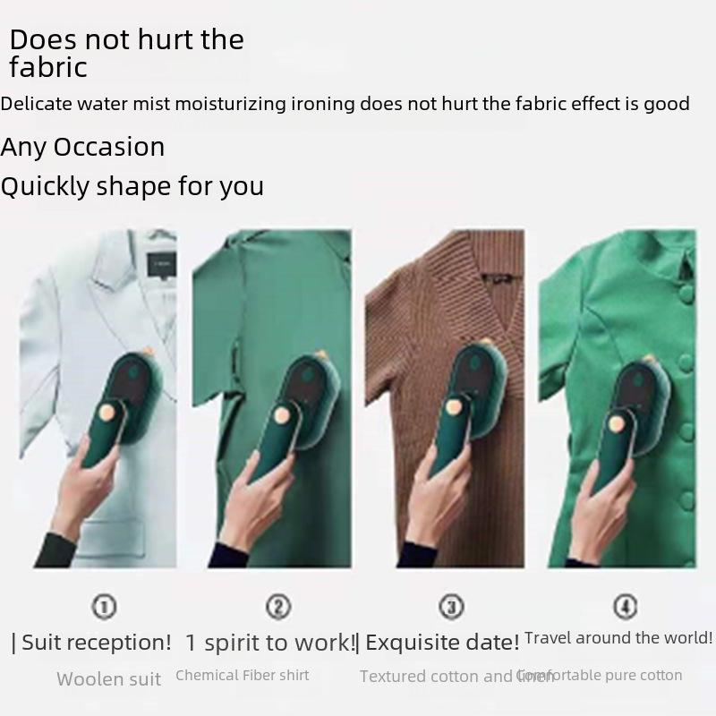 Compact Folding Handheld Iron with Water Spray for Home and Dormitory Use