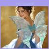 Fairy Butterfly Costume Wings For Kids Dress Up Party With Gold Detailing For Festival Celebrations