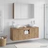 Bathroom Cabinet Set 4 pcs Artisan Oak 103.5 x 15.5 x 70 cm