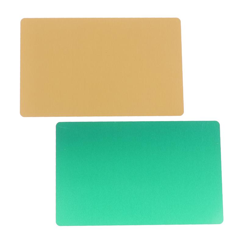 50Pcs Laser Engraving Blanks Aluminum Sheet Laser Engraving Business Card Multipurpose Diy Gift Cards