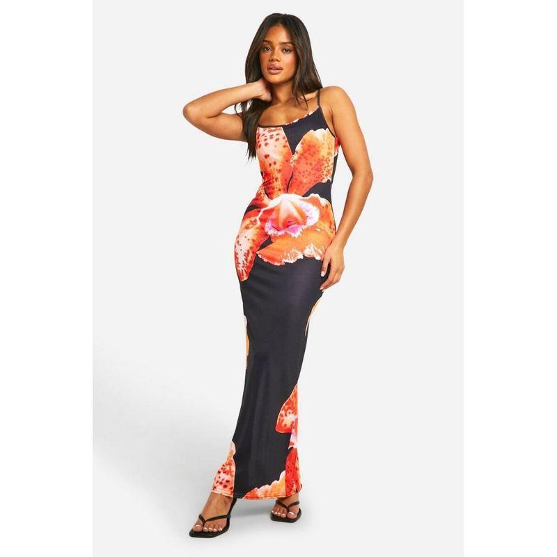 French Style Summer New off-Shoulder Sexy Digital Print Slim Fit High Sense Sling Dress Formal Dress Women
