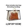 1Pcs Home Wardrobe Leather Bags Dust Bag Multifunctional Transparent Moisture-Proof Bag Breathable Hanging Protective Bag