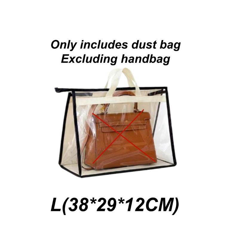 1Pcs Home Wardrobe Leather Bags Dust Bag Multifunctional Transparent Moisture-Proof Bag Breathable Hanging Protective Bag