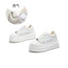 Suction film sole leather little white shoes women's 2025 autumn new thick-soled heightening sports board shoes versatile casual single shoes women