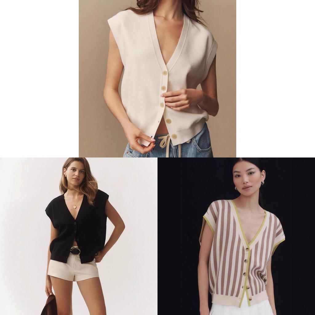 Street Style Knit Vest With 3d Spliced Pattern For Women Winter Fashion